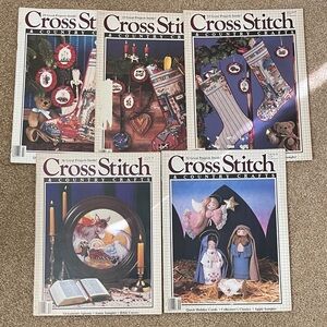 Cross Stitch & Country Crafts pattern magazines from late 80's